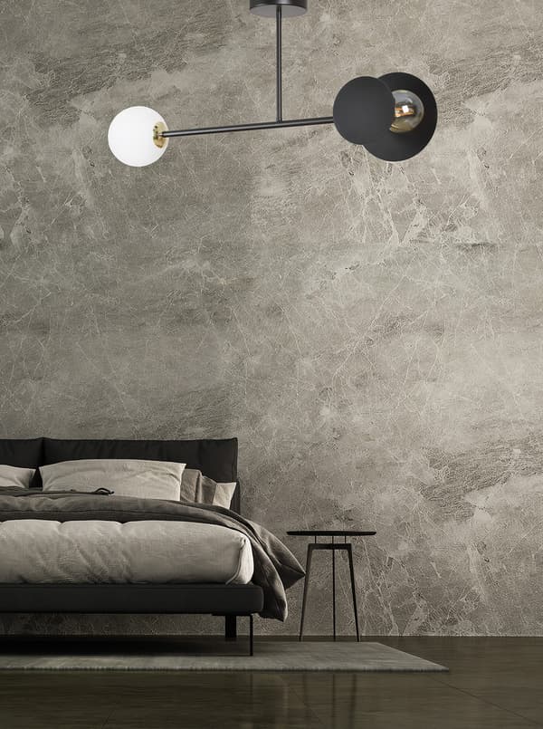 LOFTLAMPE Emibig 2xE27 60W MINERVA 2 SORT 612/2