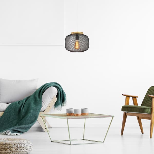 Skandinavisk pendellampe E27 1x40W sort 5238 Rupert Rabalux