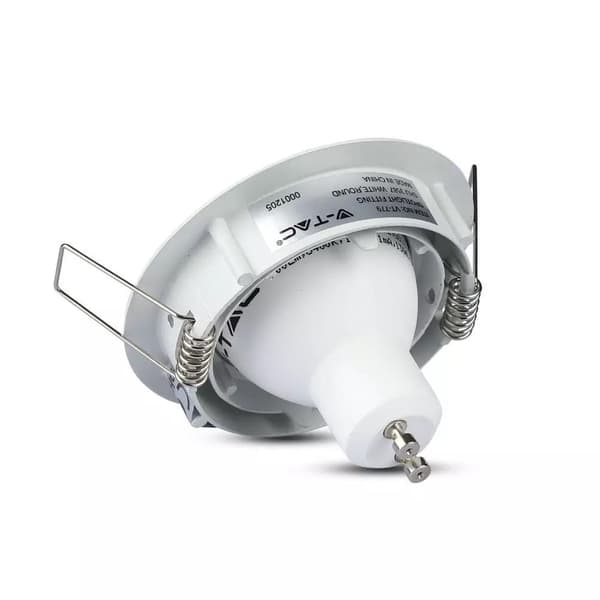 V-TAC GU10 Rund Rörlig Vit Takspotlight VT-779