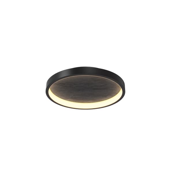 Art deco loftlampe sort rund tekstureret steninteriør LED 27W ORIGN Maytoni