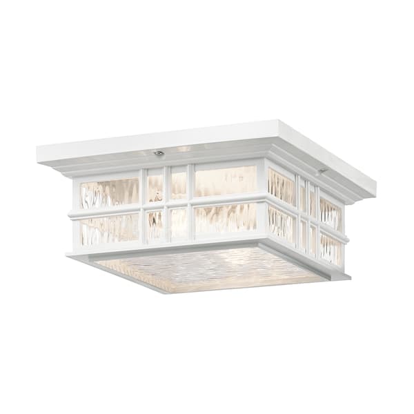 Utomhusplafond vit E27 60W Beacon Square Kichler