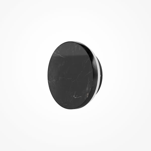 Seinävalaisin art deco musta pyöreä marmori LED 5W BASIC TEXTURE Maytoni