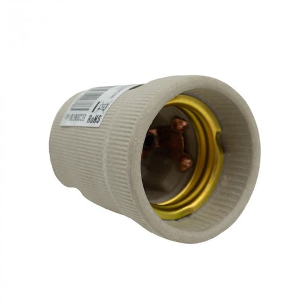 Sæt med 5x keramisk fatning E27 uden holder Ecolight
