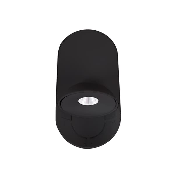 Loftspot moderne bevægelig oval sort LED 10W VECTOR Maxlight