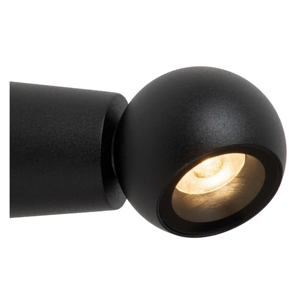 Moderni musta LED-seinävalaisin 5W IPSOS Lucide
