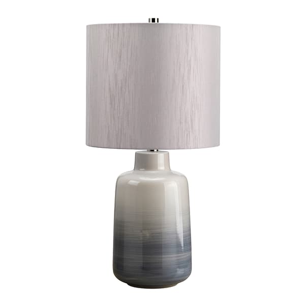 Bordlampe porcelæn grå blå Bacari E27 60W Elstead