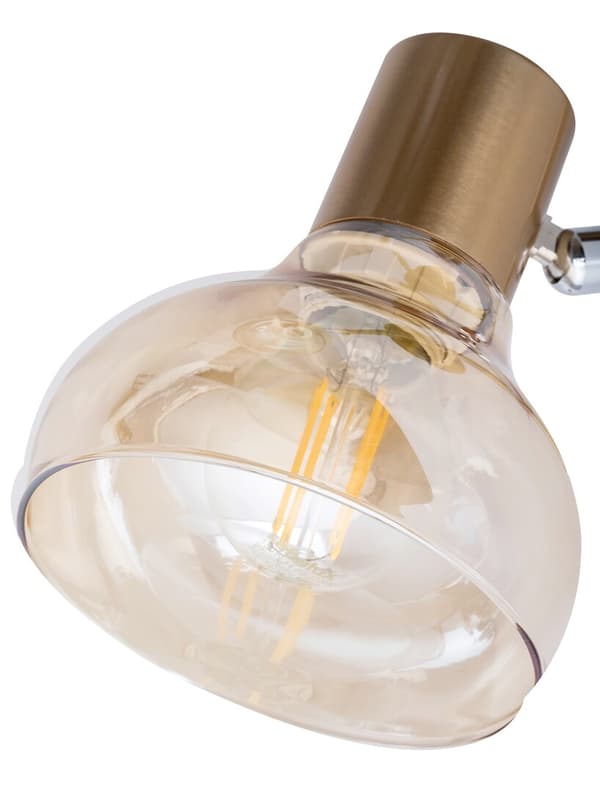 Takspotlight antikguld / bärnsten E14 2x40W Holly 5547 Rabalux
