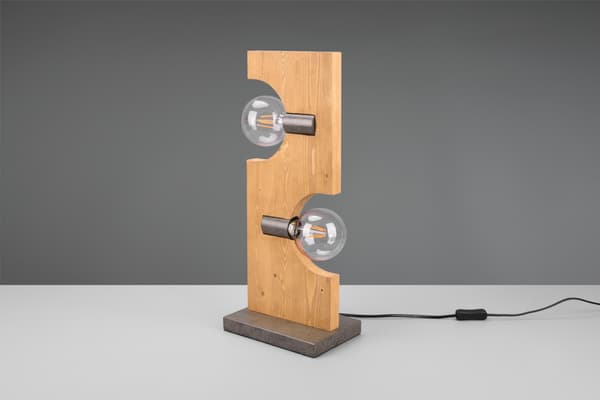 TAILOR bordlampe i træ Trio 514300230