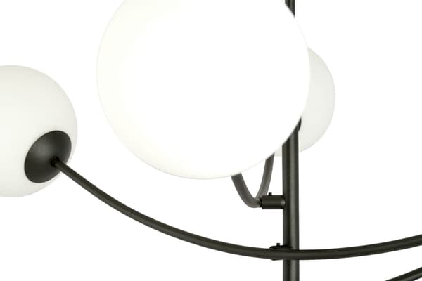 Emibig loftlampe 4xE14 40W HUNTER 4 BLACK/OPAL 1102/4