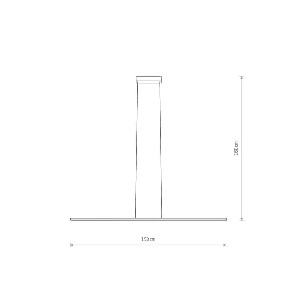 LED pendel slank sort skinne 150cm Nowodvorski BAR