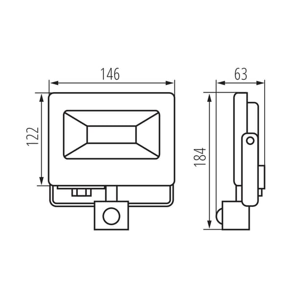 Kanlux ANTEM 30W 4000k model 33207 Sensor projektør