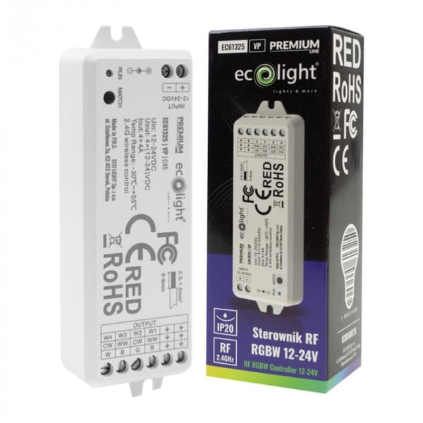Controller til LED-strips VP RF RGBW 16A 12-24V Premium Ecolight