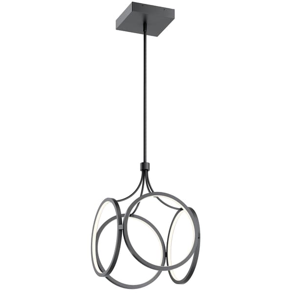 Ciri LED 45W Quintiesse mat sort pendel