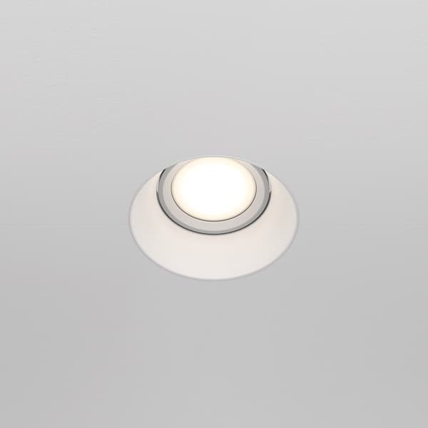 Infälld spotlight rund vit rörlig 1xGU10 50W Dot Maytoni