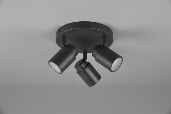 ANGELO badeværelsesloftlampe sort Trio 880430332