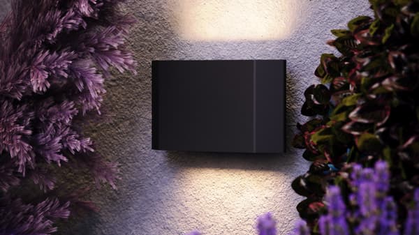 Utomhusvägglampa grafit inbyggd LED 5W Pull Maytoni