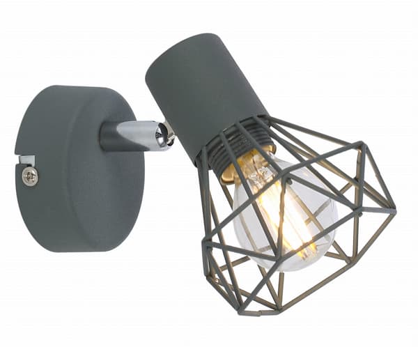 Candellux VERVE 91-60969 -seinävalaisin, harmaa