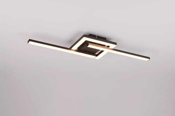 Loftlampe geometrisk lineær sort VIALE LED 17W RL