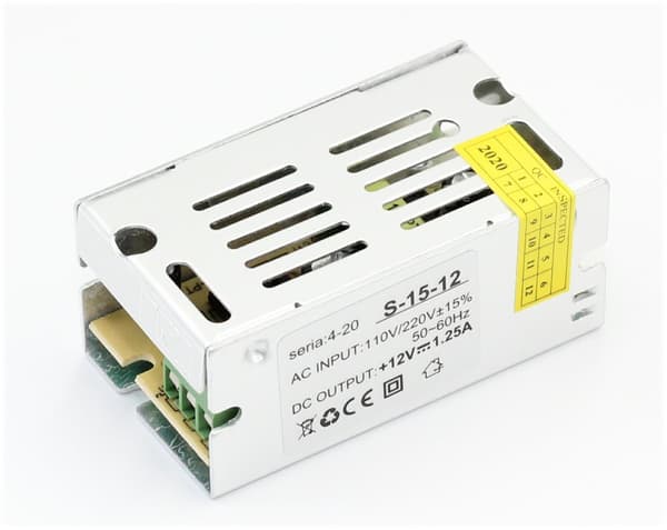 LED-virtalähde 12VDC IP20 1.25A 15W Idealed ID-3000