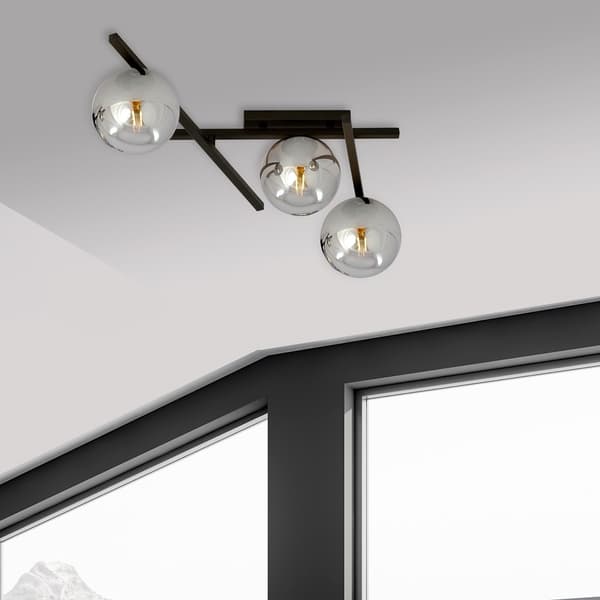 Emibig loftlampe 3xE14 40W SMART 3 SORT/GRAFIT 1104/3