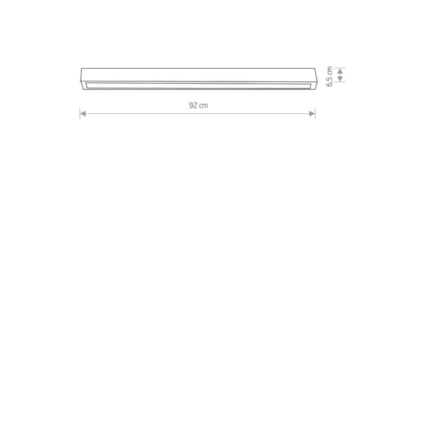 Loftlampe LED Nowodvorski STRAIGHT CEILING 7598 stål, sort
