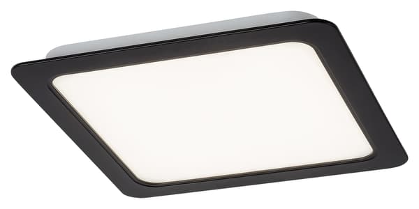 Firkantet sort LED-loftlampe 12W neutral lysfarve Shaun2 Rabalux