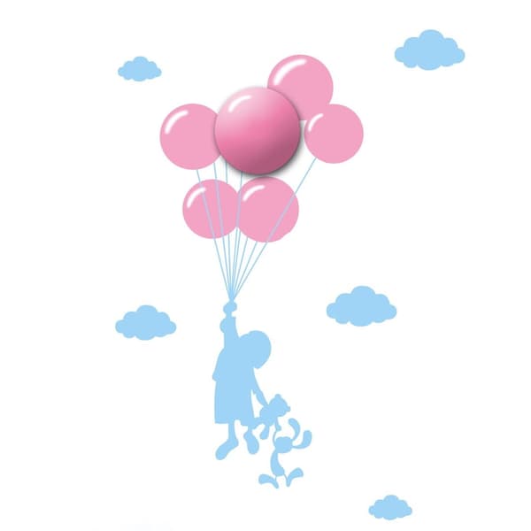 Lasten lamppu 1x0.6W LED BALLOONS ML142 Milagro