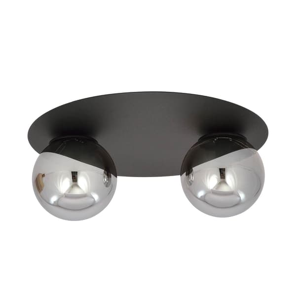 Emibig loftlampe 2xE14 40W SOLAR 2 SORT/GRAFIT 1128/2