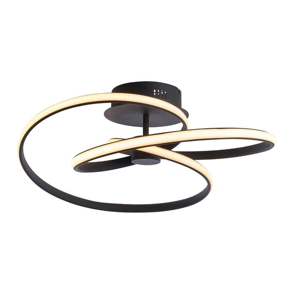 Loftlampe moderne sort LED 42W DUNE Endon