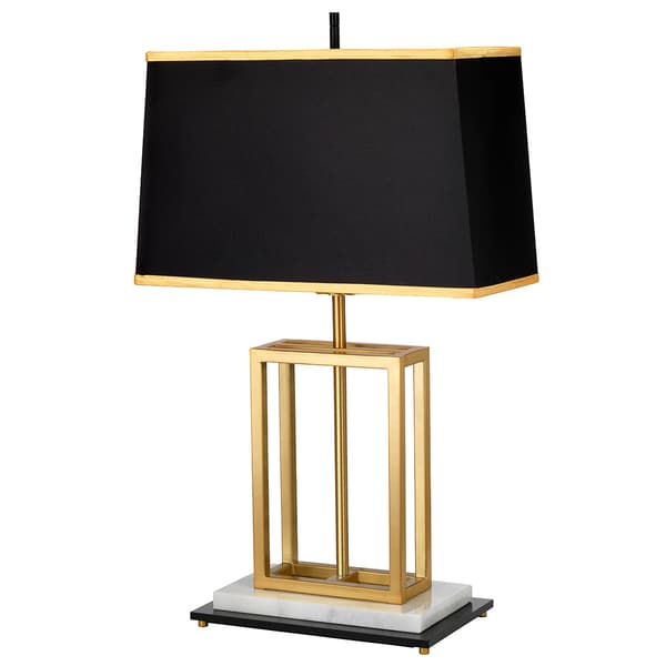 Bordslampa modern mässing svart Atlas E27 60W Elstead