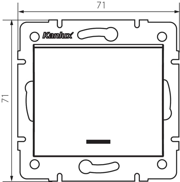 LED-trappekontakt LOGI mat sort Kanlux 33625