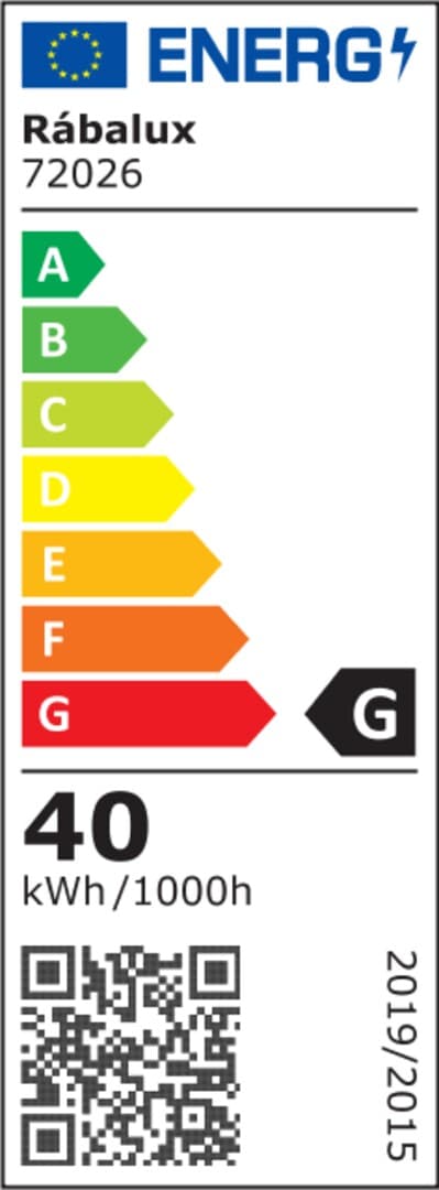 Moderne sort lang LED-pendellampe 40W Norael Rabalux