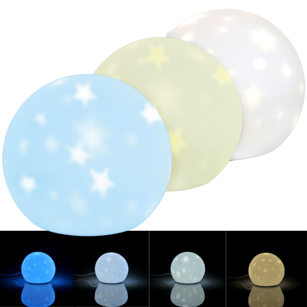 LED multifunktionel silikone lampe USB MOON 312983 Polux