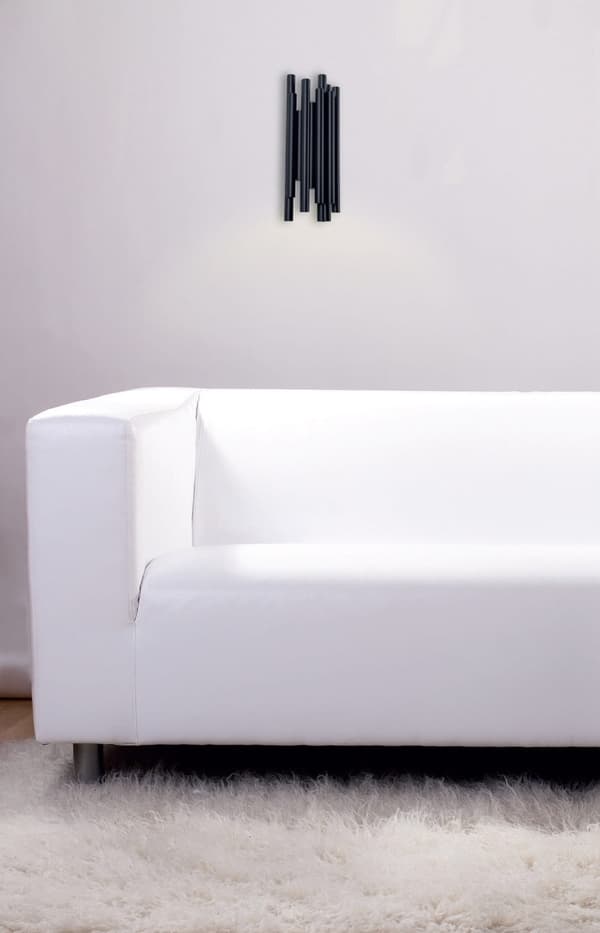 Industriel dæmpbar sort LED-væglampe 8W ORGANIC Maxlight