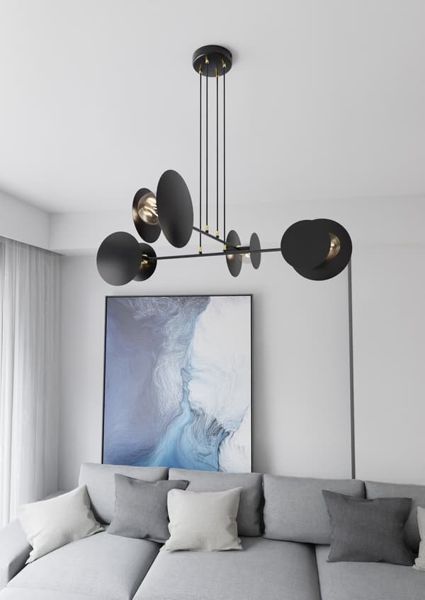 Lysekrone Emibig 4xE27 40W IDEA 4 BLACK 792/4