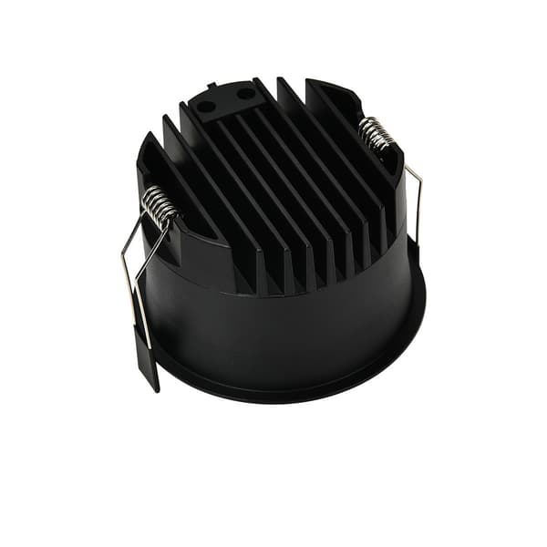 Indbygningsloftspot sort rund Ø7cm LED 7W variabel farve ZYRA Light Prestige
