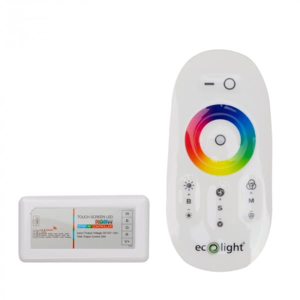 RGBW LED-listkontroller pekskärm 24A 288W RF Ecolight