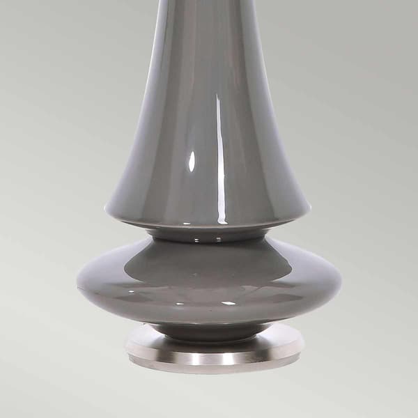 Bordslampa porslin grå hög 88 cm Spin E27 60W Elstead