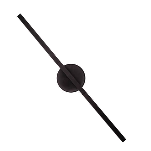 Sort aflang væglampe 45 cm MERANO LED 10W W0348 Maxlight