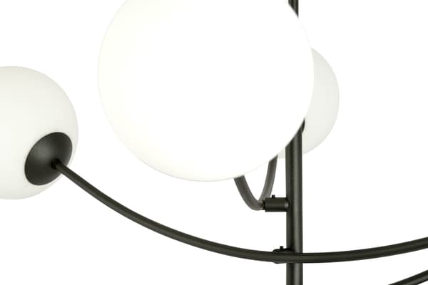 Lysekrone Emibig 6xE14 40W HUNTER 6 BLACK/OPAL 1102/6