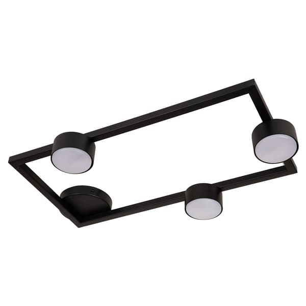 Loftlampe moderne sort rektangulær runde spots til stue entre 3xGX53 12W FRAME Sigma Lighting