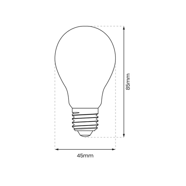 LED-glødepære 1W E27 varm hvid Eko-Light