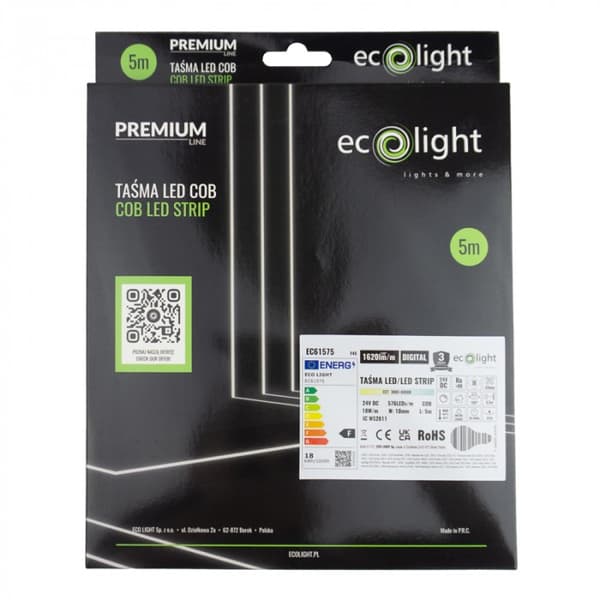 LED COB CCT DIGITAL 24V 576 18W/m 1620lm/m 5m digital Ecolight