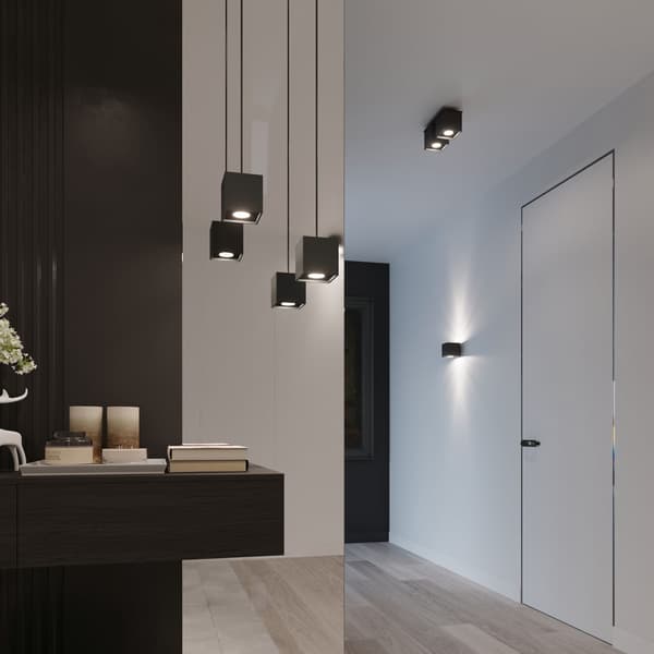 Spot QUAD 1 Sort Sollux Lighting SL.0022