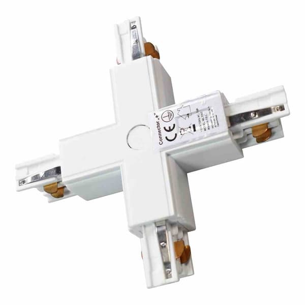 Forbinder til skinnesystemer ML7097 hvid