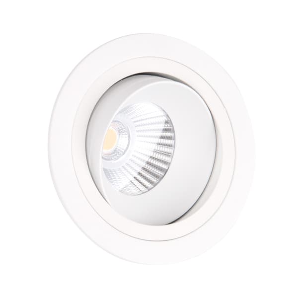 Infälld rörlig spotlight vit rund LED 10W HIDEN Maxlight