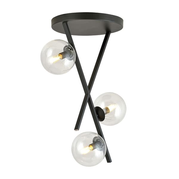 Loftlampe lysekrone RIVER 3 TRANSPARENT Emibig 1195/3