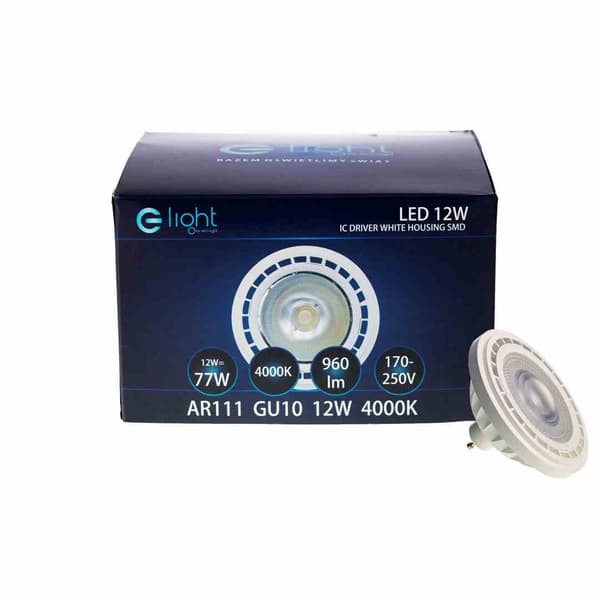 Glödlampa ES111 12W GU10 4000K vit Eko-light AR8043