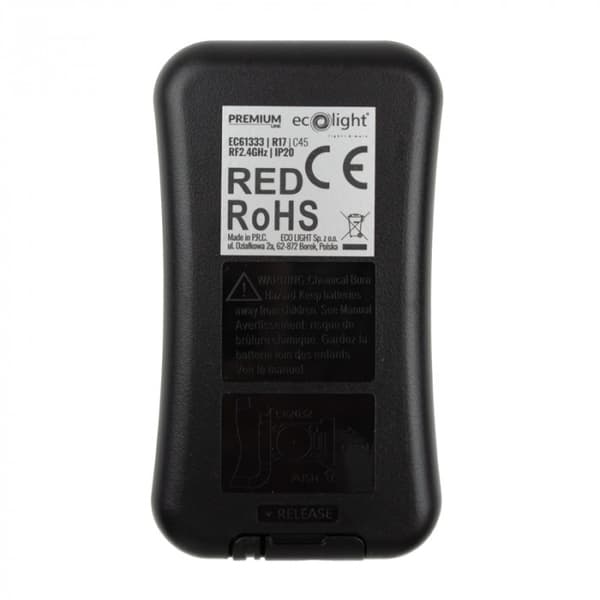 R17 LED-listfjärrkontroll för V5-M RGB+CCT touch vit Ecolight