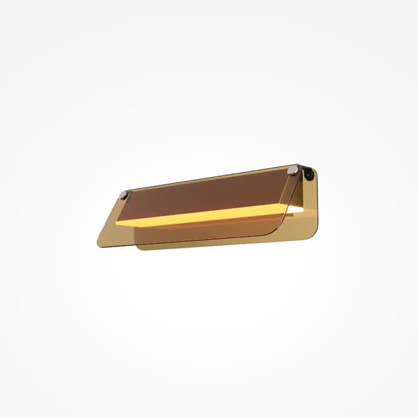 Moderne sort-rav væglampe med LED 6W FLAT Maytoni
